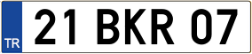 Truck License Plate